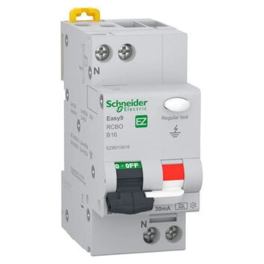Sale Vikavirtajohdonsuojakatkaisija Easy9 RCBO 2B16 30 mA Vikavirtasuojat