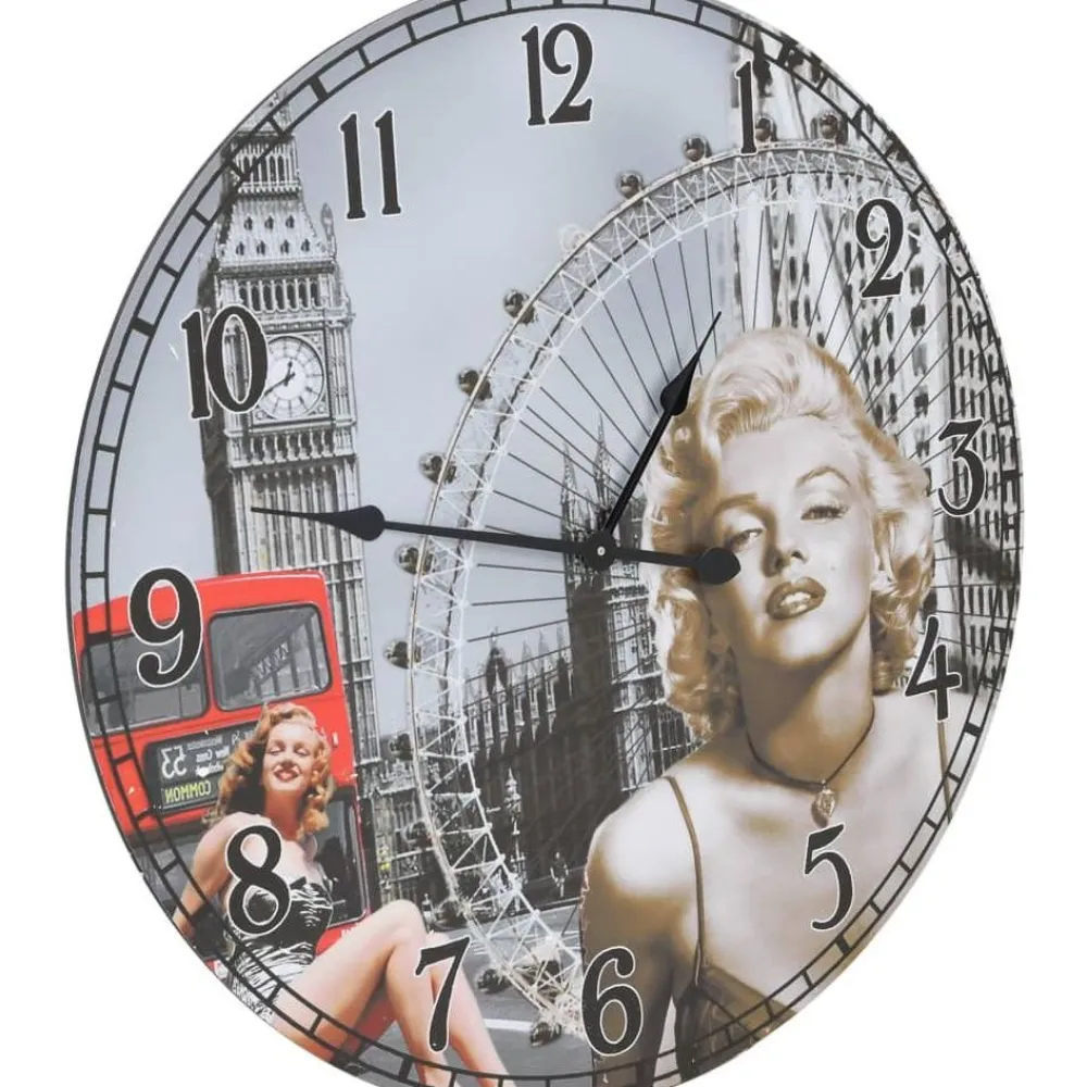 Vintagetyylinen seinäkello marilyn monroe 60 cm*FinePRICE Discount