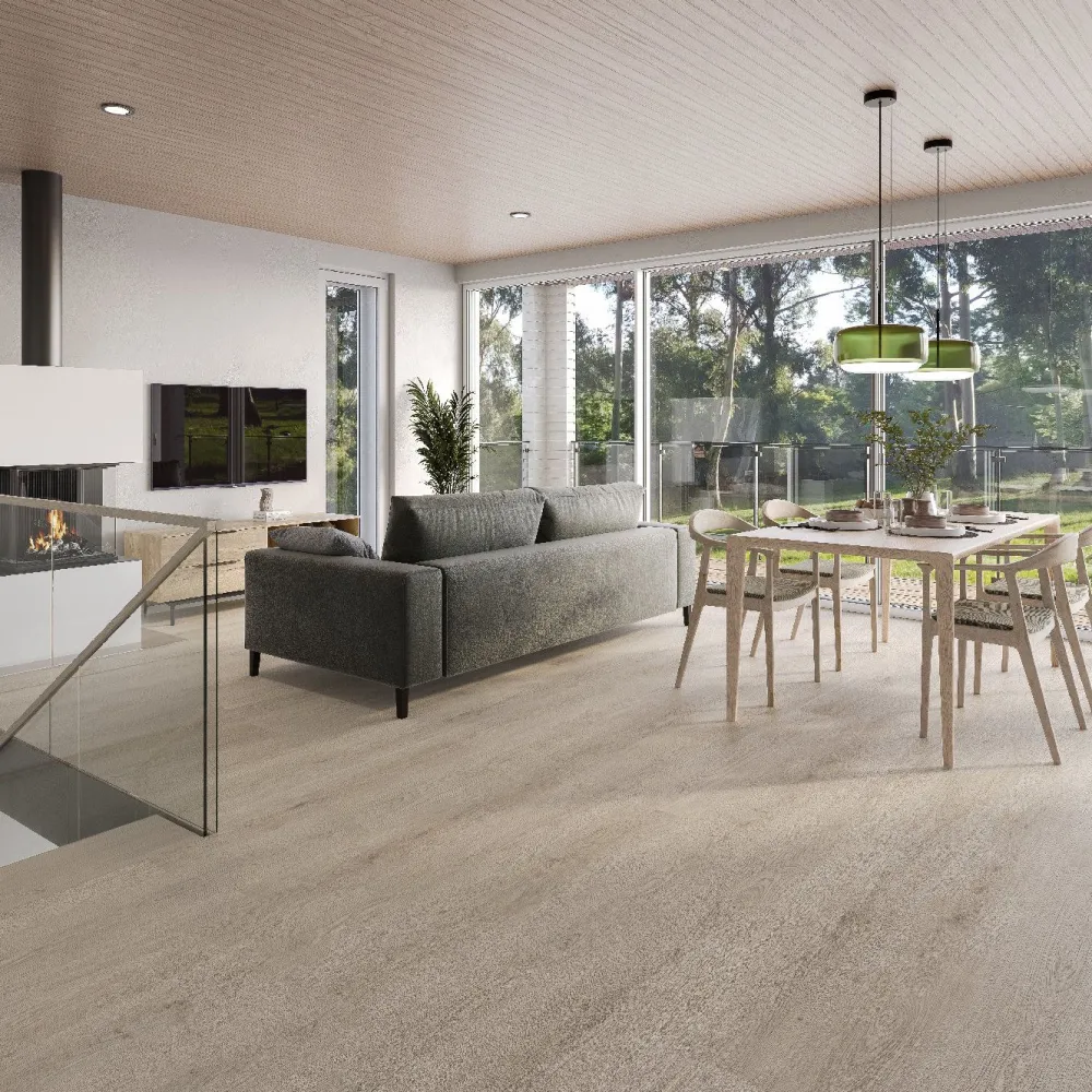 Vinyylikorkki Hydrowood 5010 Oak Safien, vaaleanharmaa*Karitma Outlet