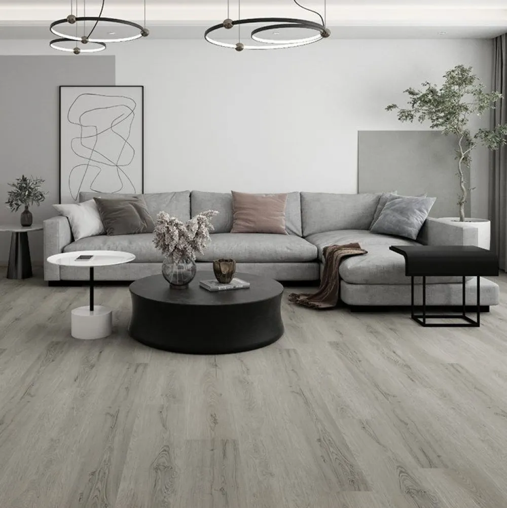 Vinyylilattia Luna Smoke, integroitu alusmateriaali*Lektar Indoor Best