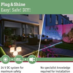 Outlet Virtalähde Plug & Shine 75W 230/24V DC IP67 ulkovalaistukseen antrasiitti Ulkovalaisintarvikkeet