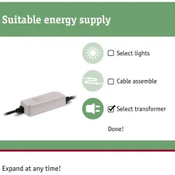 Outlet Virtalähde Plug & Shine 75W 230/24V DC IP67 ulkovalaistukseen antrasiitti Ulkovalaisintarvikkeet