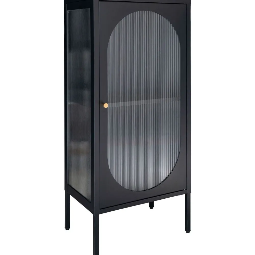New Vitriini Adelaide, 50x35x110cm, musta Vitriinit