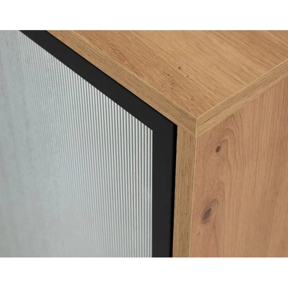 Vitriinikaappi 1D3SZ BARTISE, musta/ruskea (7603)*Nomla Outlet