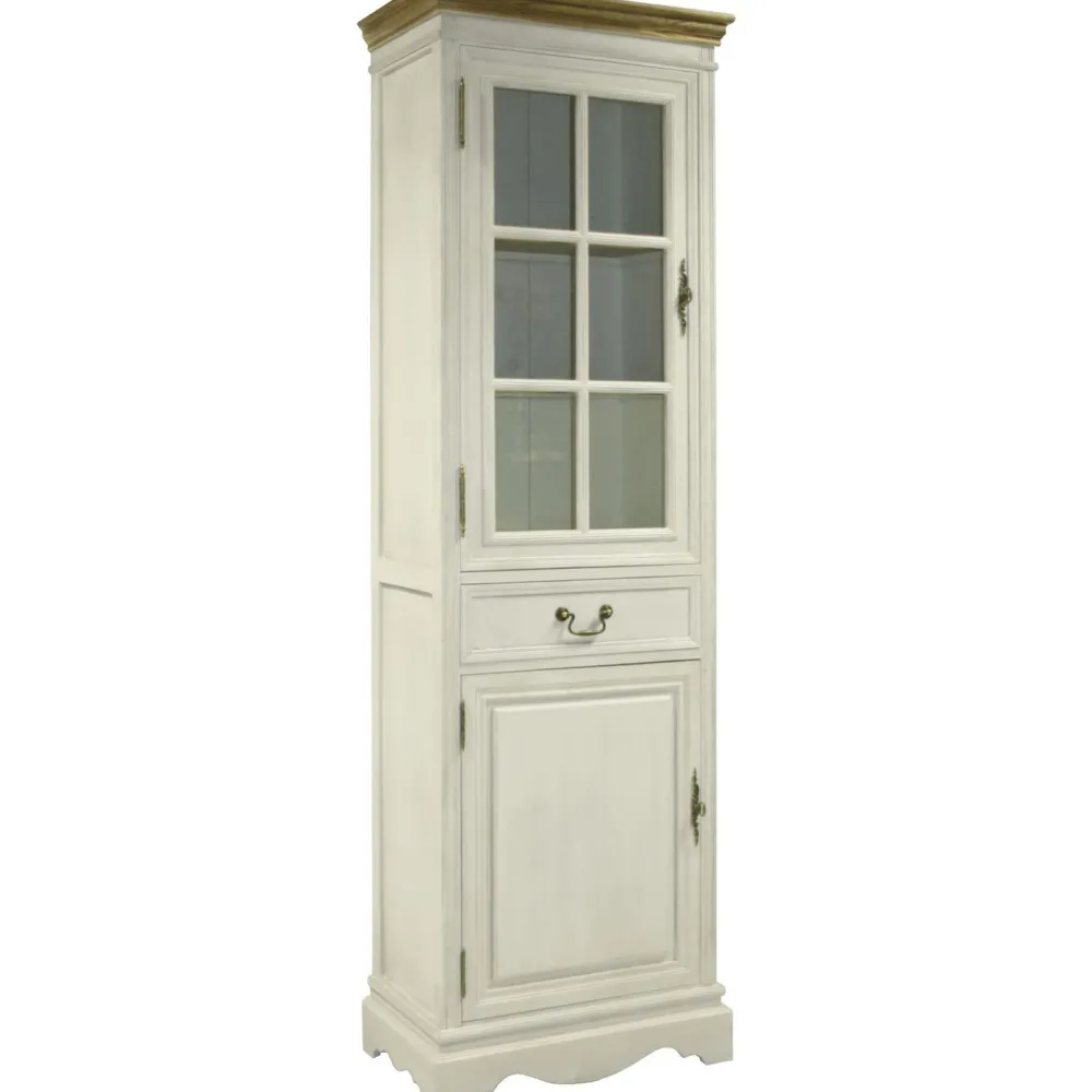 Vitriinikaappi SAMIRA 60x35xK195,5 cm, valkoinen*Home4you Online