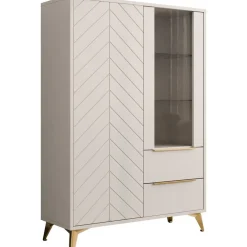 Vitriinikaappi 2D2SZ XYLIX, beige*Nomla New