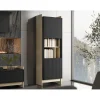 New Vitriinikaappi PORTO, beige/musta (6268) Vitriinit