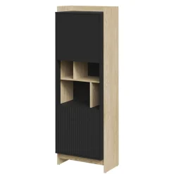 New Vitriinikaappi PORTO, beige/musta (6268) Vitriinit
