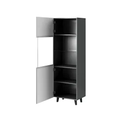Vitriinikaappi VAMOS GREY, tummanharmaa (5378)*Nomla Discount