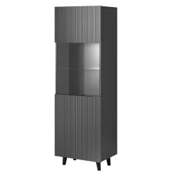 Vitriinikaappi VAMOS GREY, tummanharmaa (5378)*Nomla Discount