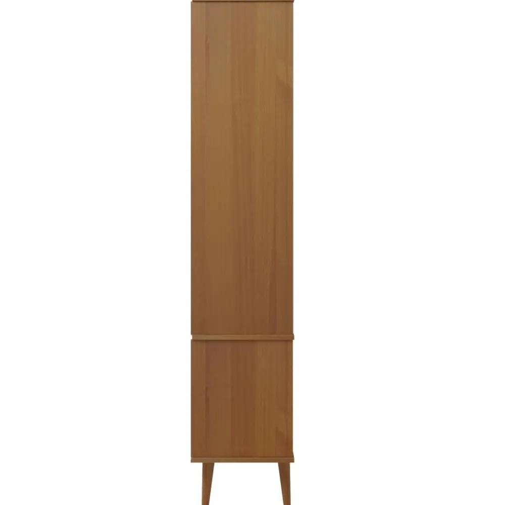 Vitriini MOLDE ruskea 90x35x175 cm täysi mänty (13413)*FinePRICE New