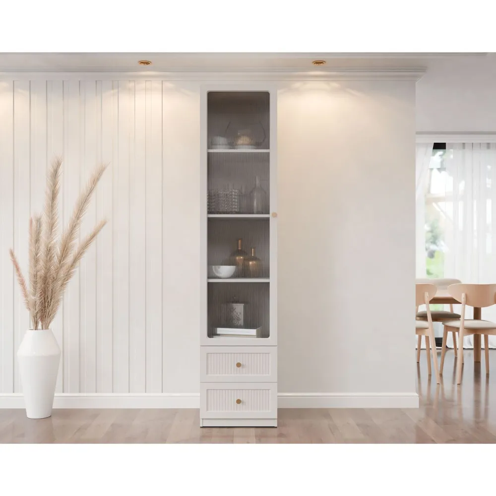 Discount Vitriini FERENA 1D2SZ, 46x201cm, beige Vitriinit