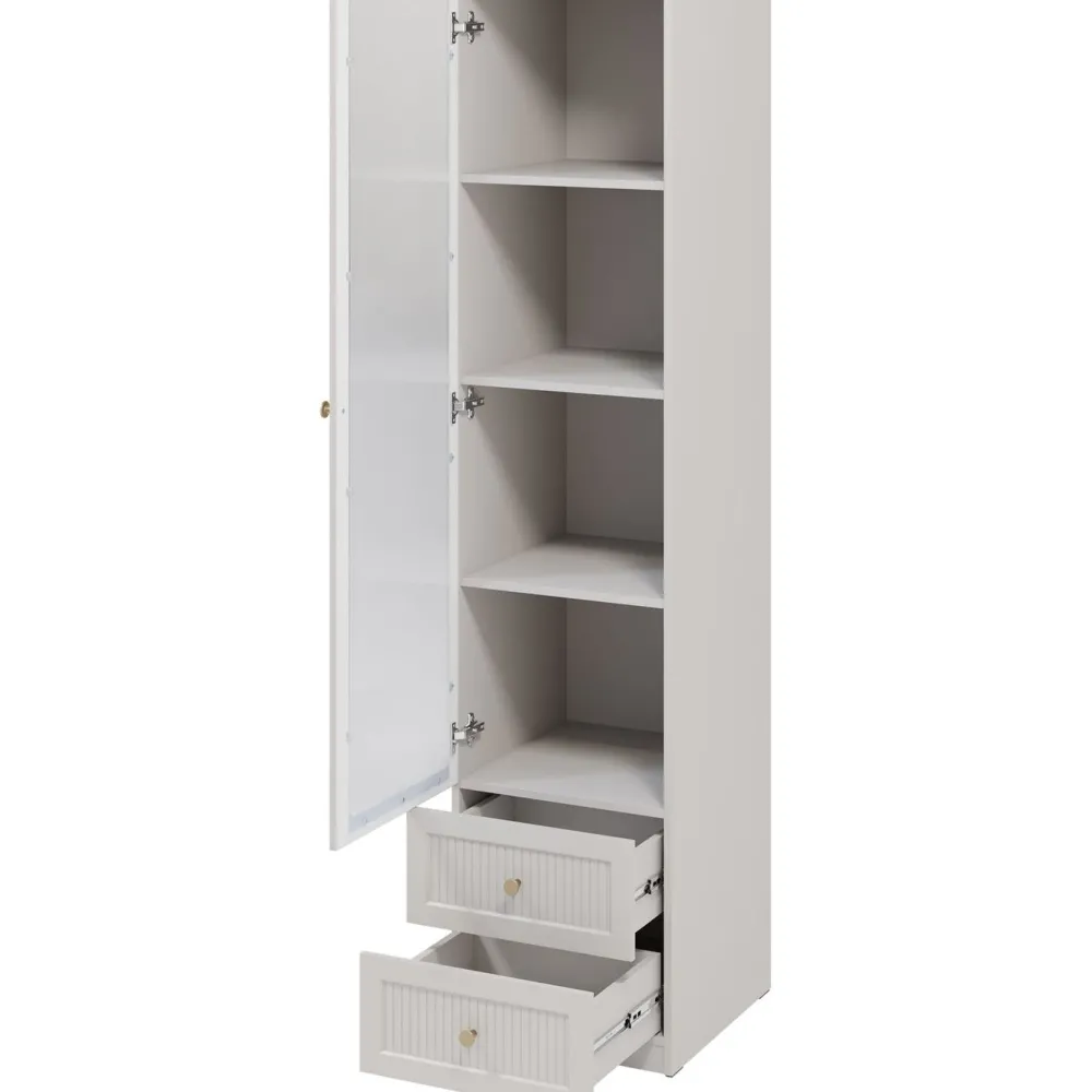 Discount Vitriini FERENA 1D2SZ, 46x201cm, beige Vitriinit