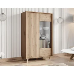 Vitriini FERIDO 2D, 86x140cm, ruskea*Nomla Outlet