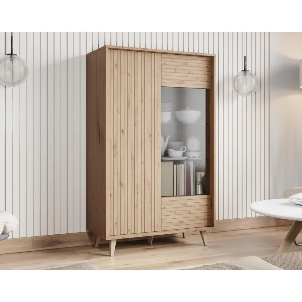 Vitriini FERIDO 2D, 86x140cm, ruskea*Nomla Outlet