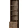 Vitriini TADEUSZ 10 P, 46x191cm, ruskea Vitriinit