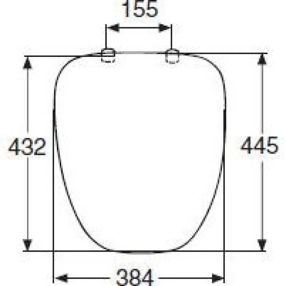 Outlet WC-istuimen kansi Aniara 91280 valkoinen Wc-Istuinten Varaosat