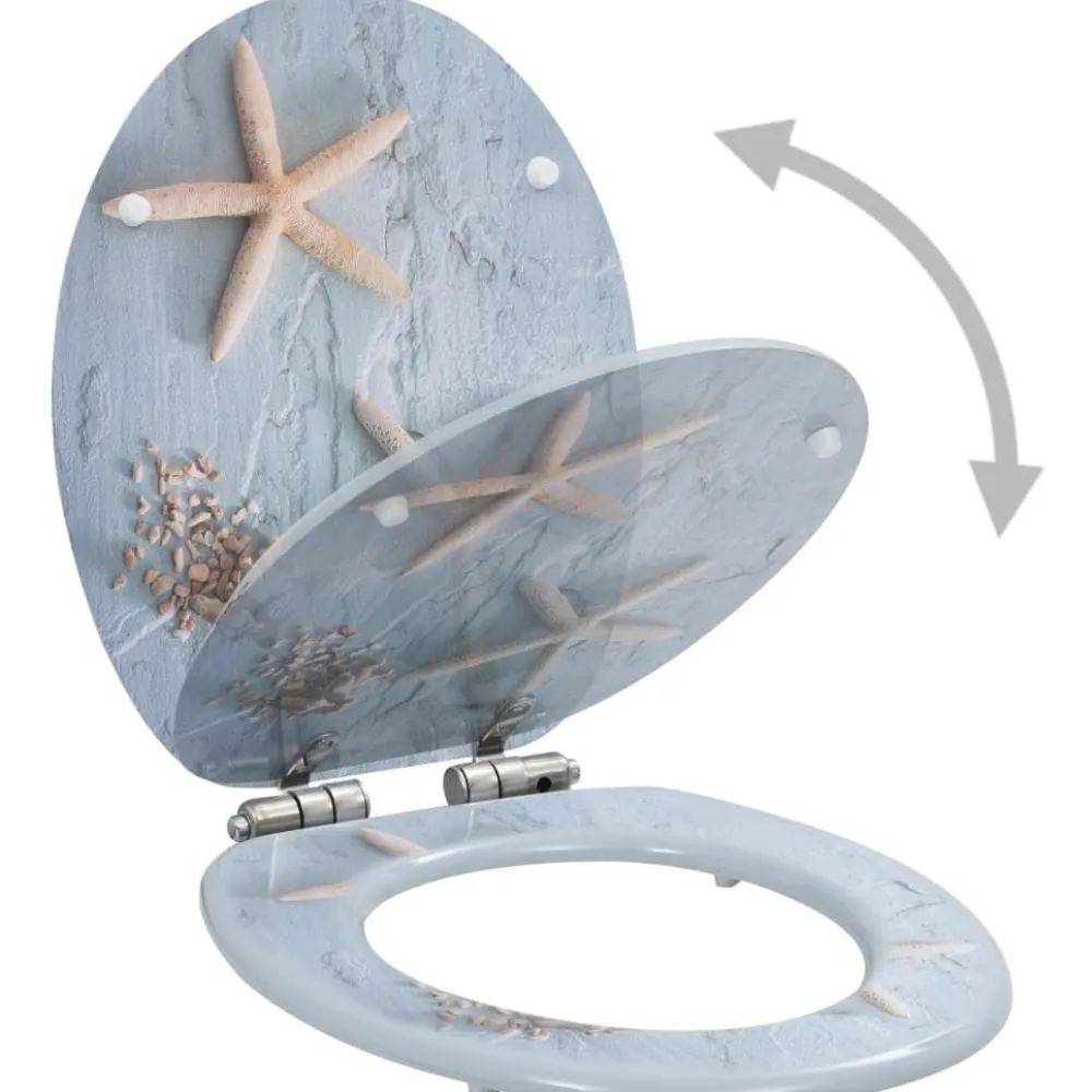 Clearance WC-istuimen kansi soft-close MDF meritähtikuosi Wc-Istuinten Varaosat