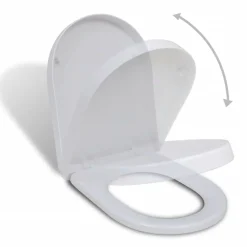 Hot WC-istuimen kansi soft-close neliö valkoinen Wc-Istuinten Varaosat