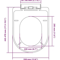 Hot WC-istuimen kansi soft-close neliö valkoinen Wc-Istuinten Varaosat