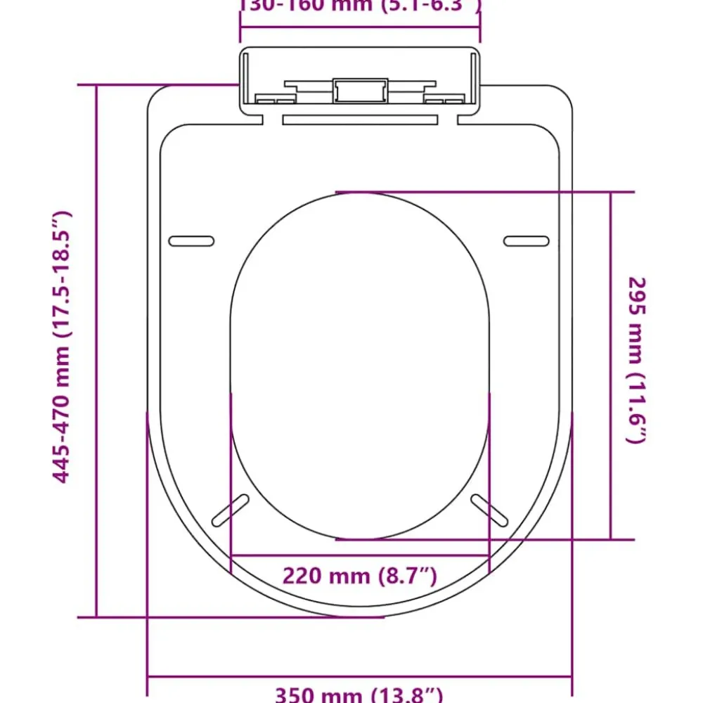 Hot WC-istuimen kansi soft-close neliö valkoinen Wc-Istuinten Varaosat