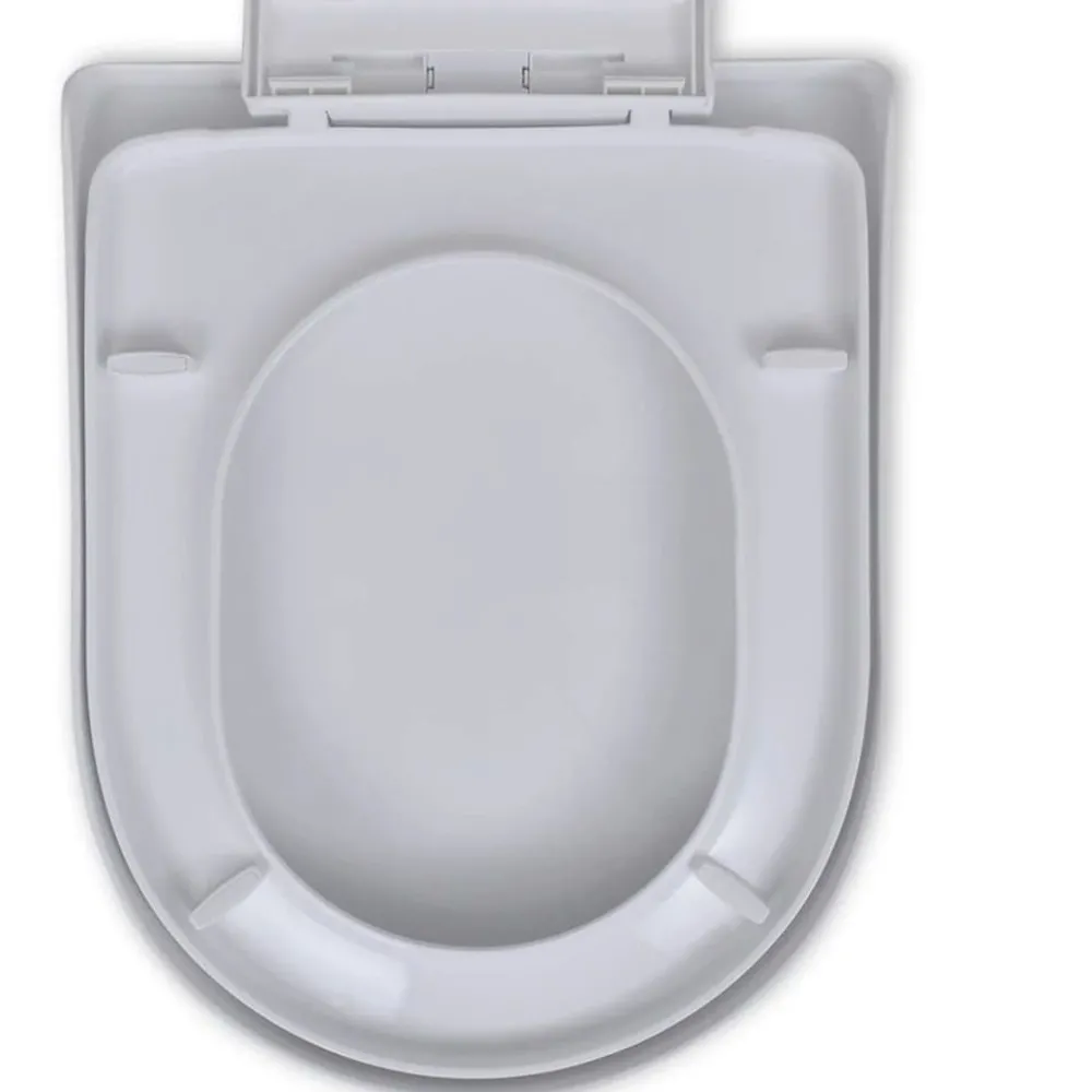 Hot WC-istuimen kansi soft-close neliö valkoinen Wc-Istuinten Varaosat