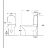 Online WC-istuin Estetic, piilotettu S/P-lukko, Hygienic Flush, kaksoishuuhtelu, Soft Close -kannella, C+ liimakiinnitys, mattavalkoinen Wc-Istuimet, Viemäröinti Lattiaan (S-Lukko)
