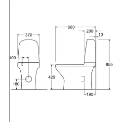 Online WC-istuin Estetic, piilotettu S/P-lukko, Hygienic Flush, kaksoishuuhtelu, Soft Close -kannella, C+ liimakiinnitys, mattavalkoinen Wc-Istuimet, Viemäröinti Lattiaan (S-Lukko)