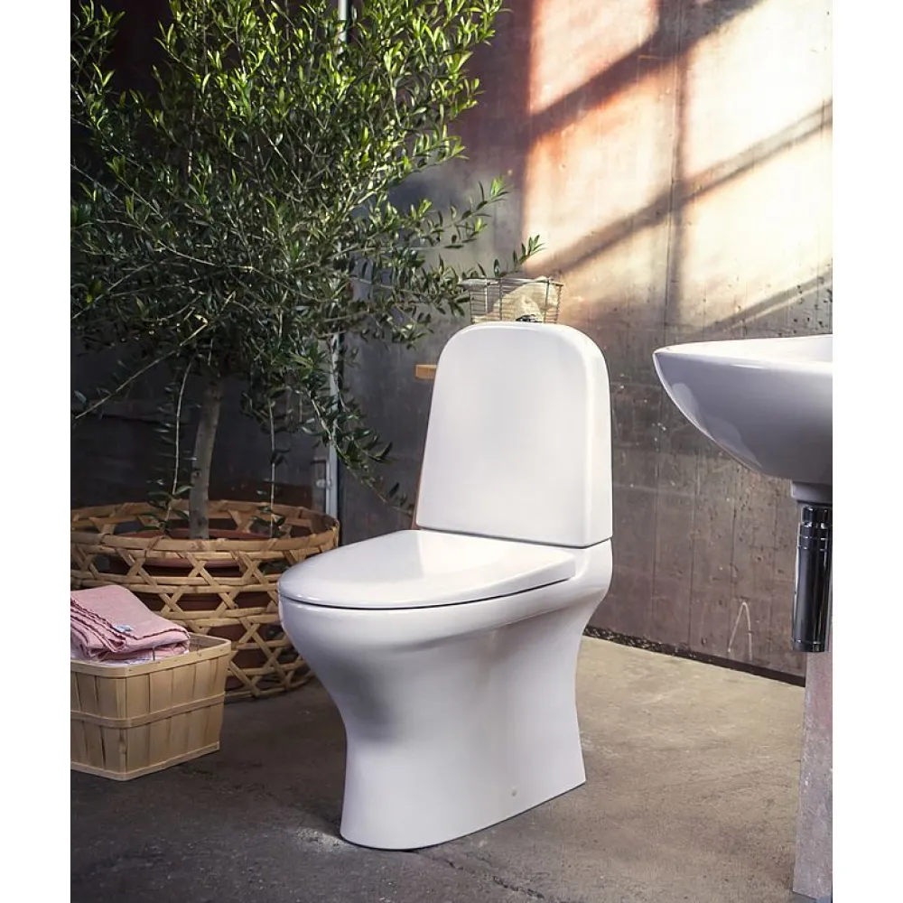 WC-istuin Estetic 8300 piilo S/P-lukko, Hygienic Flush, C+, mattavalkoinen*Gustavsberg New