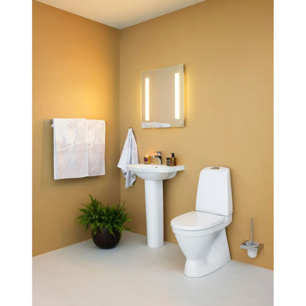 New WC-istuin Nautic 1500 Hygienic Flush kaksoishuuhtelu 4/2,5 l S-lukko avoin huuhtelukaulus soft closing kansi Wc-Istuimet, Viemäröinti Lattiaan (S-Lukko)|Wc-Istuimet Ilman Huuhtelukaulusta