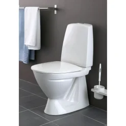 Online WC-istuin Basic, piilo-S-lukko, 2-huuhtelu, istuinkannella Wc-Istuimet, Viemäröinti Lattiaan (S-Lukko)