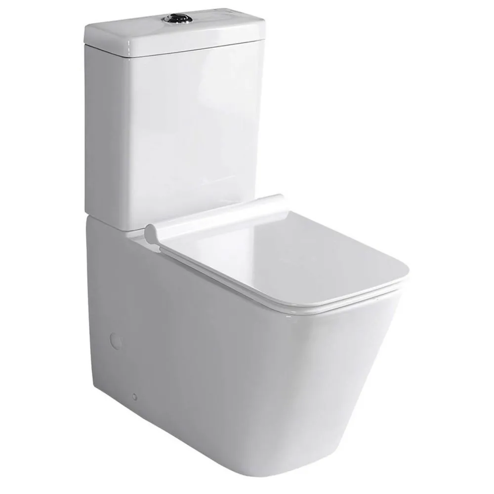 Discount WC-istuin Porta soft-close -kannella kaksoishuuhtelu Wc-Istuimet, Viemäröinti Taakse (P-Lukko)