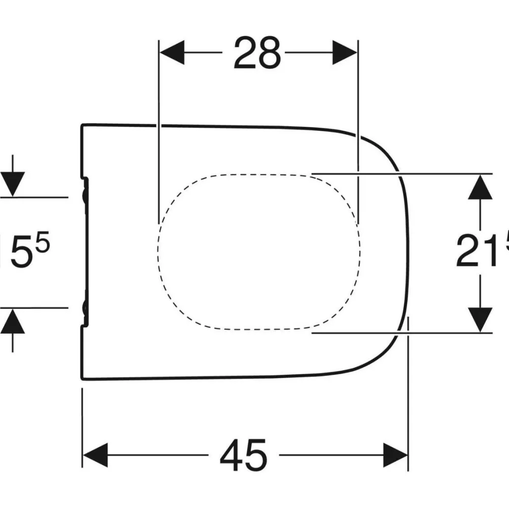 WC-istuinkansi Smyle Square, Soft close*Geberit Sale