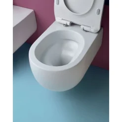 WC-istuin Flo Rimless seinämalli valkoinen Wc-Istuimet, Viemäröinti Taakse (P-Lukko)