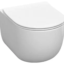 WC-istuin Flo Rimless seinämalli valkoinen Wc-Istuimet, Viemäröinti Taakse (P-Lukko)