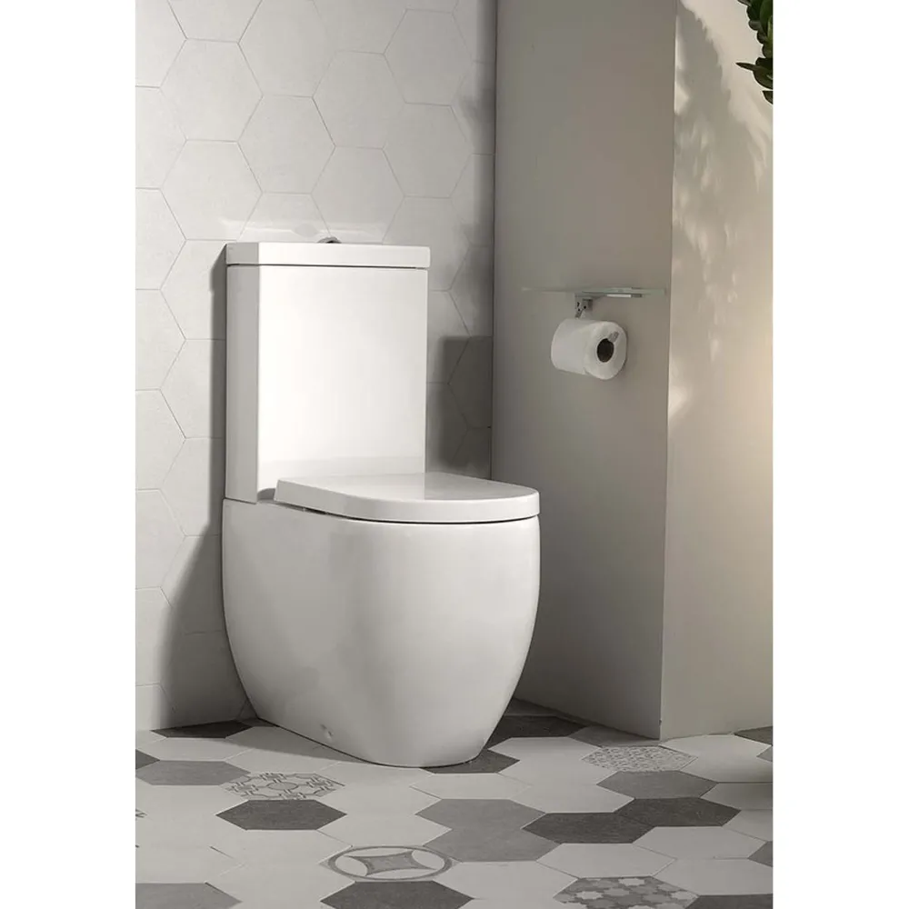 WC-istuin Flo Set 3/6l kaksoishuuhtelu S/P-lukko valkoinen*Kerasan Discount
