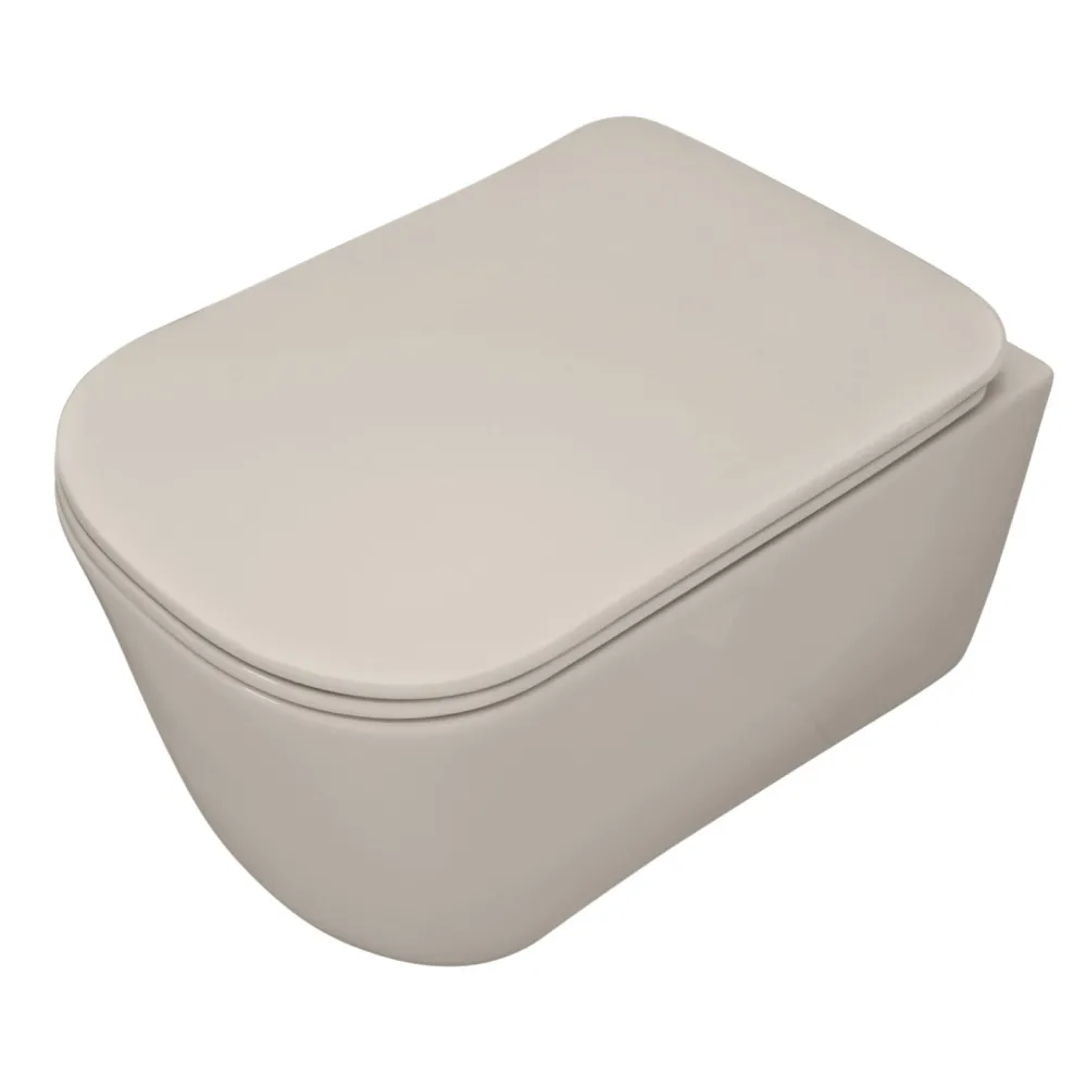 WC-istuin Tribeca Rimless 5114 Rimless seinämalli matta eri värejä Wc-Istuimet Ilman Huuhtelukaulusta|Wc-Istuimet, Viemäröinti Taakse (P-Lukko)