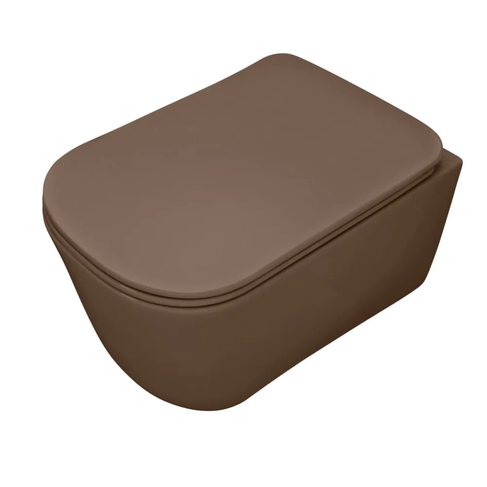 WC-istuin Tribeca Rimless 5114 Rimless seinämalli matta eri värejä Wc-Istuimet Ilman Huuhtelukaulusta|Wc-Istuimet, Viemäröinti Taakse (P-Lukko)