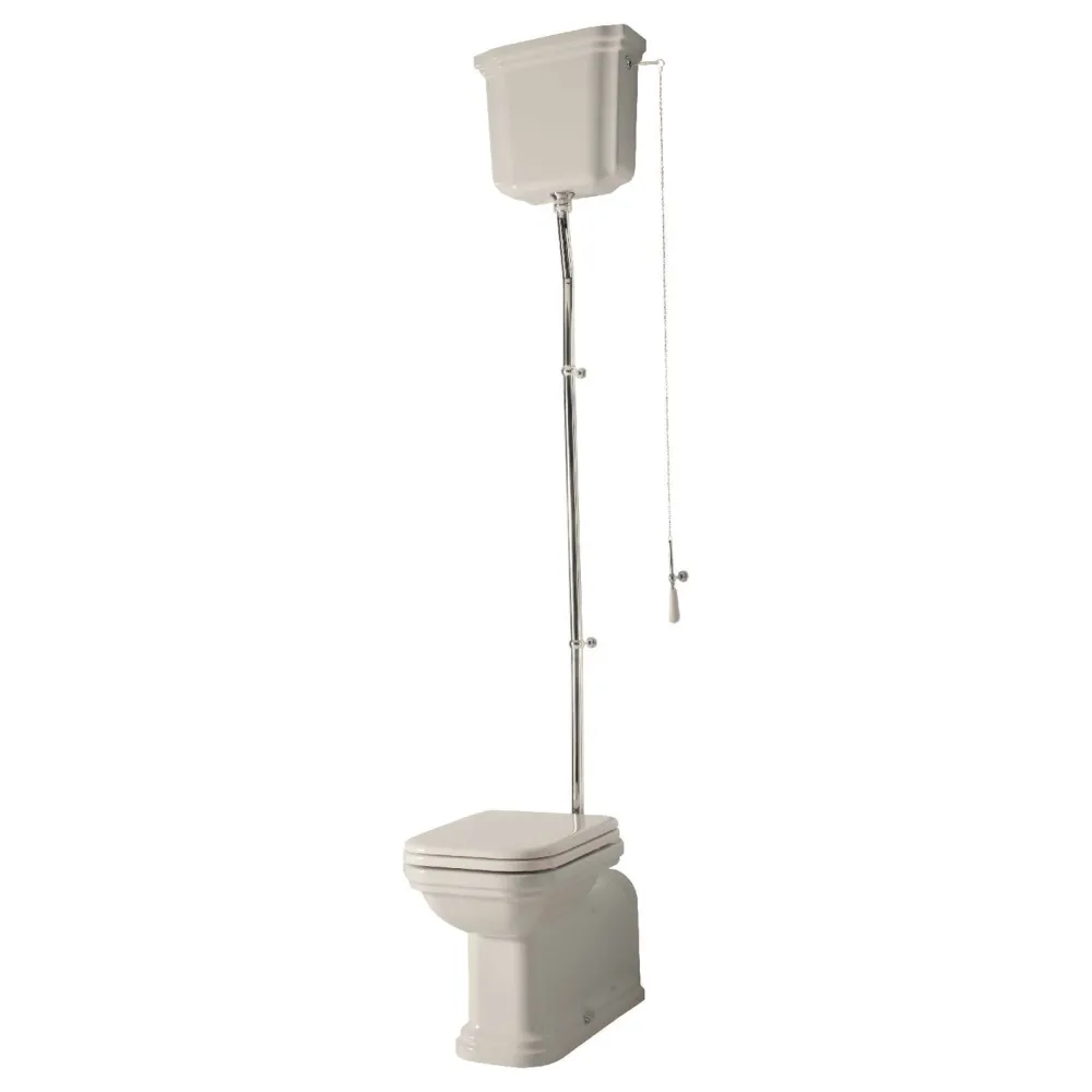 WC-istuin Waldorf 1 keraamisella yläsäiliöllä kromi*Kerasan Clearance