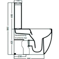WC-istuin Glomp, huuhtelukaulukseton, matta, eri värejä*Lavabo Sale