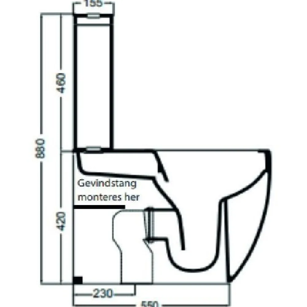 WC-istuin Glomp, huuhtelukaulukseton, matta, eri värejä*Lavabo Sale