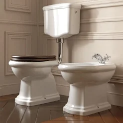 WC-istuin Retro Low, S-lukko, valkoinen, eri värejä*Lavabo