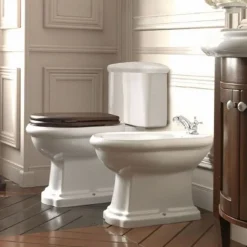 WC-istuin Retro Monoblocco, S-lukko, valkoinen*Lavabo Best