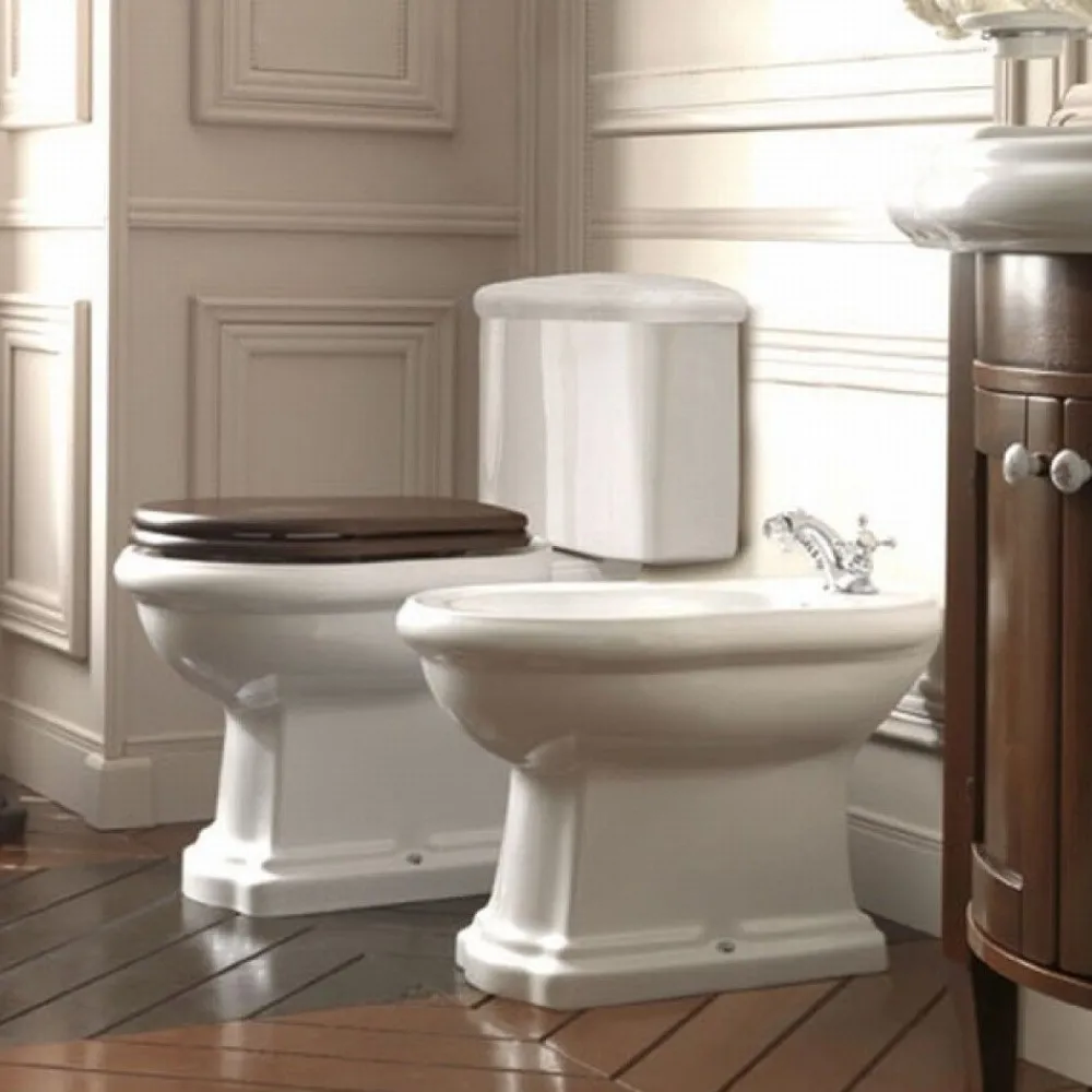 WC-istuin Retro Monoblocco, S-lukko, valkoinen*Lavabo Best