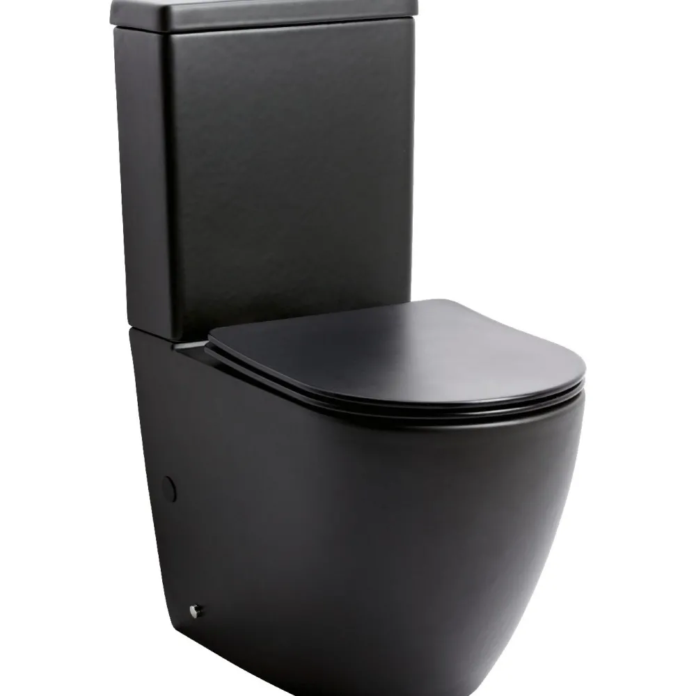 WC-istuin Studio BTW, soft close -kannella, mattamusta*Lavabo New