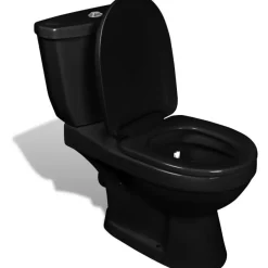 WC-istuin vesisäiliöllä musta*FinePRICE New