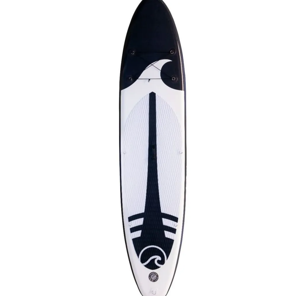 2x SUP-lautasetti XXL ilmatäytteinen 330 cm 15 PSI musta/valkoinen*Deep Sea New