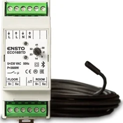 Yhdistelmätermostaatti ECO16BTD 16A DIN-kiskoasennukseen*Ensto New