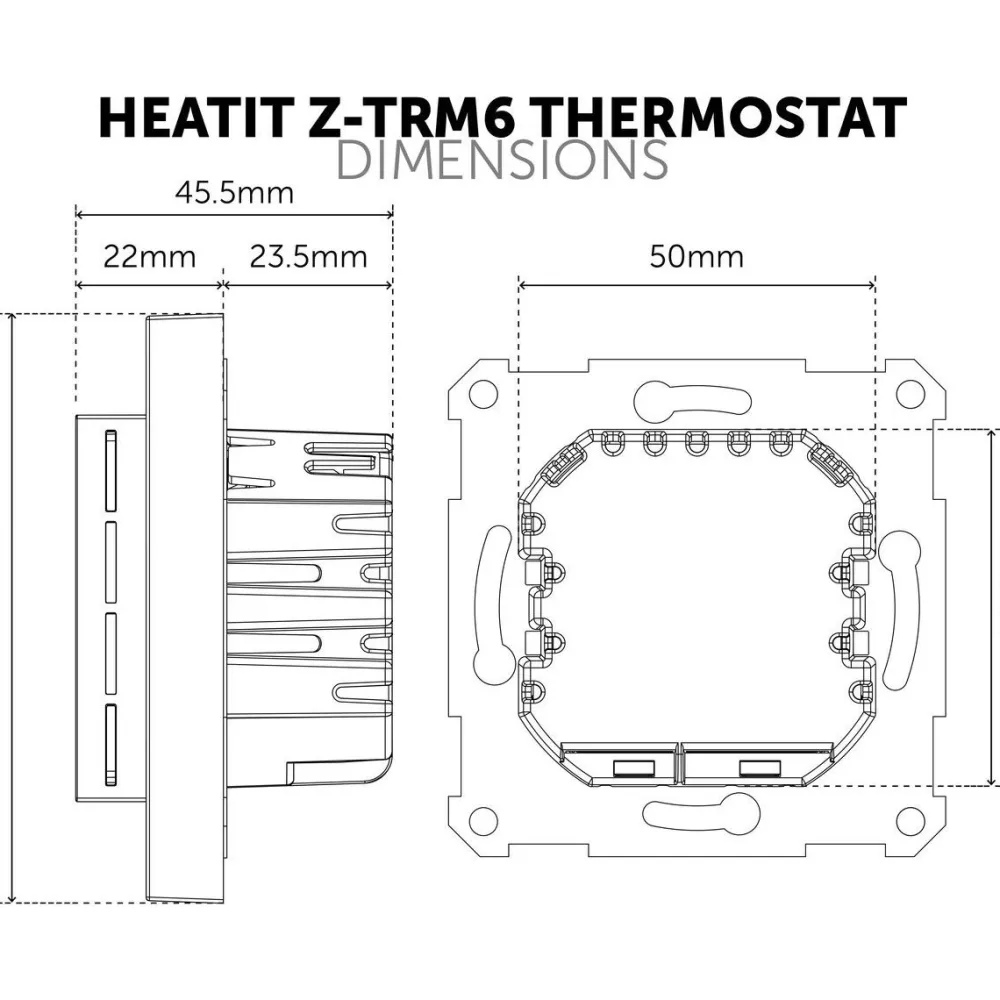 Yhdistelmätermostaatti Z-Wave Z-TRM6*Heatit Clearance