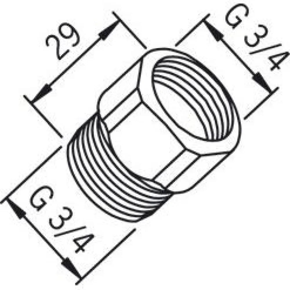 Yksisuuntaventtiili 105302 G3/4xG3/4 kromi*Oras Online